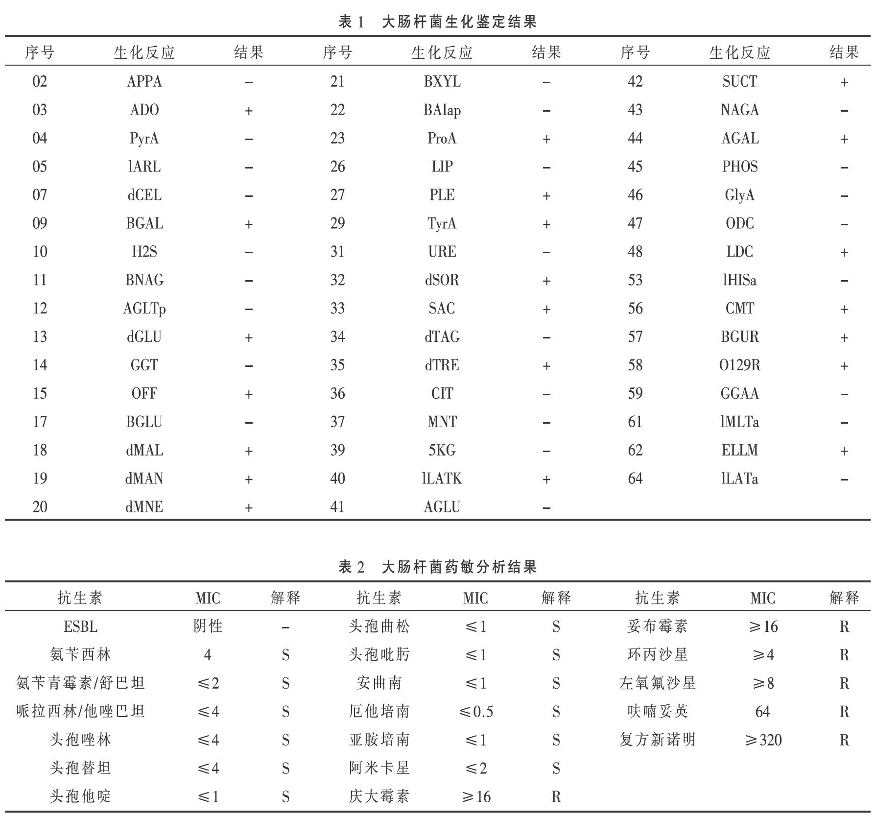 一例孔雀大肠杆菌的分离鉴定及药敏试验分析