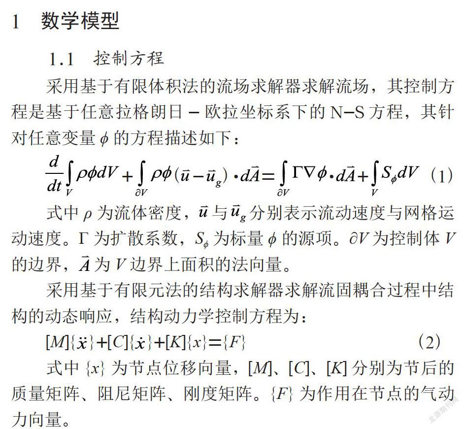 高速磁悬浮列车通信天线罩流固耦合数值模拟
