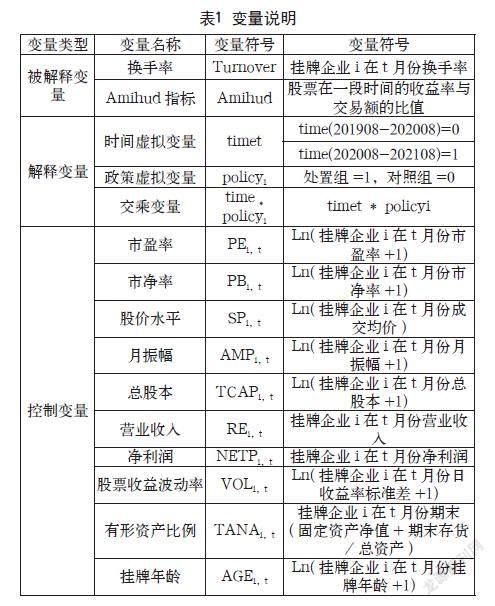 分层制度调整对新三板企业流动性的影响