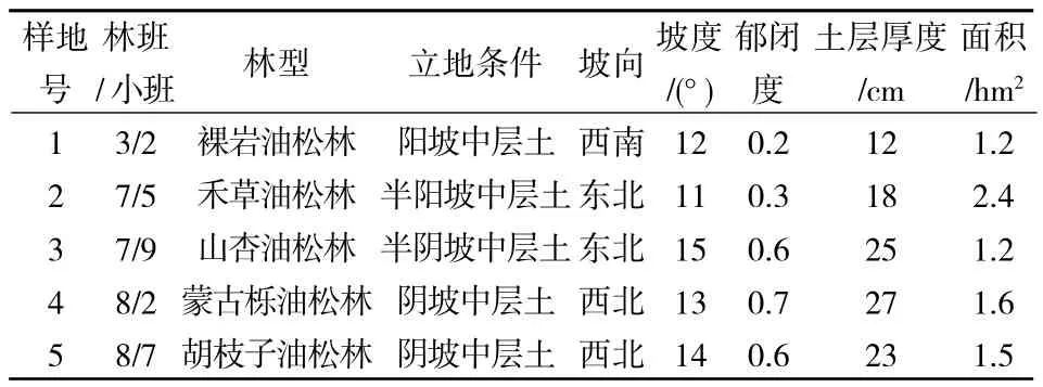 辽西半干旱地区不同林型对油松天然更新生长的影响