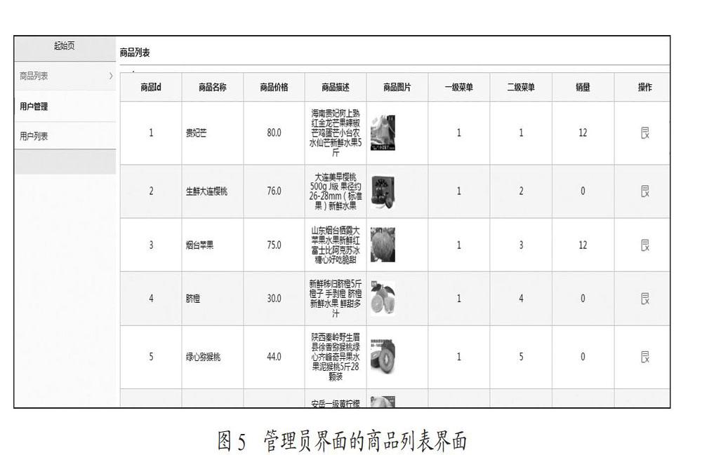 基于SSM的果鲜生活农产品网站的设计与实现