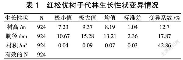 红松优良家系及优良单株配合选择