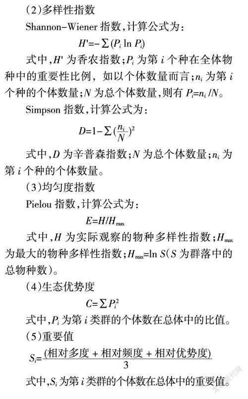 不同天然林分对林下草本植物多样性的影响