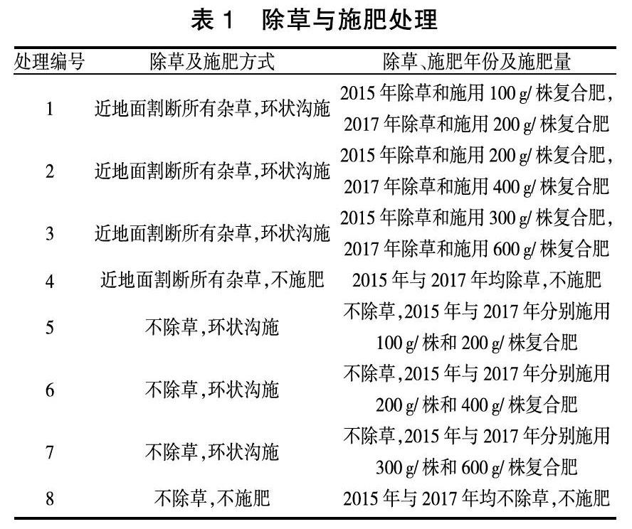 除草与施肥对木荷人工林早期生长特性的影响