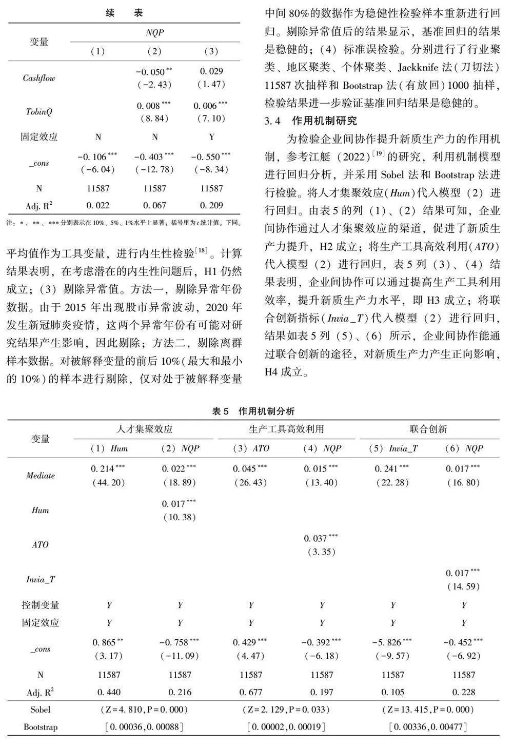 企业间协作促进新质生产力提升的机制研究