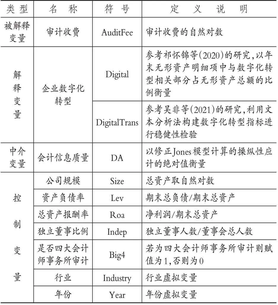 国有企业数字化转型、会计信息质量与审计收费