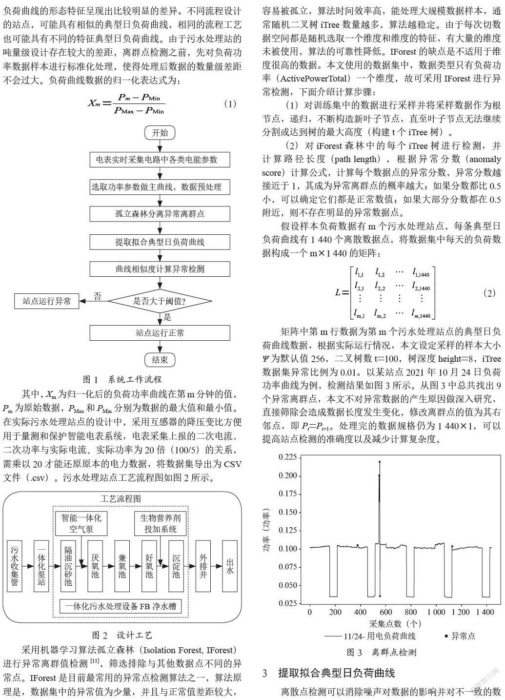 基于电力数据分析的污水站点监测方法研究