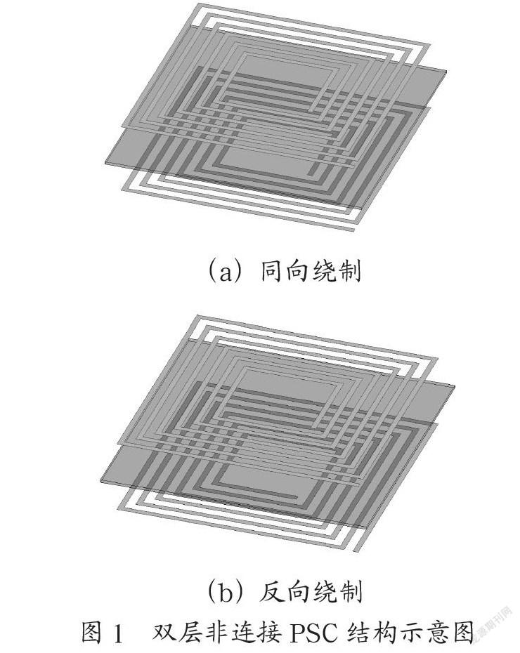 双层非连接PSC设计及在WPT系统磁屏蔽中的应用