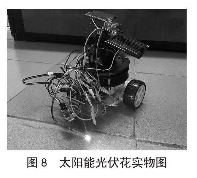 基于STM32F103C8T6光电跟踪的多功能太阳能光伏花