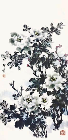 画由心生赞盛世花呈人意尽天香